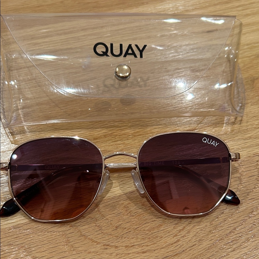 Quay Australia Big Time Brown Sunglasses